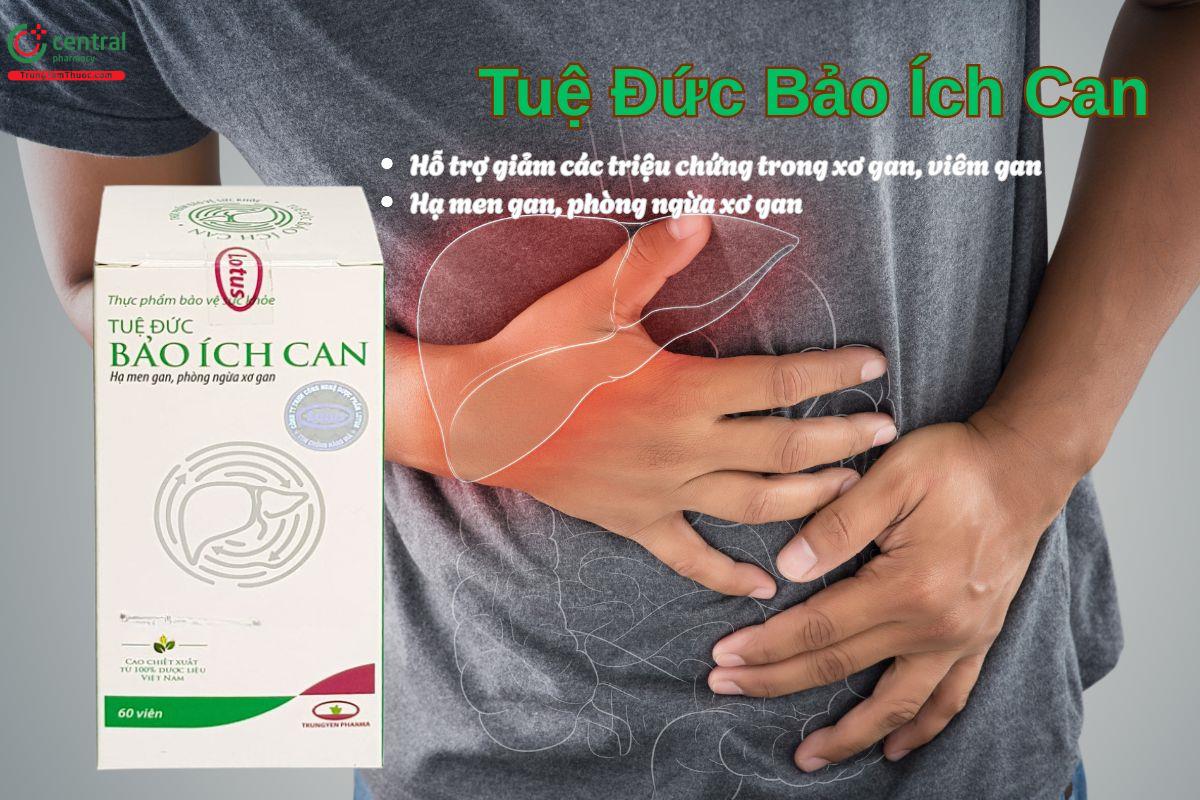 Viên uống Tuệ Đức Bảo Ích Can giúp hạn men gan, phòng ngừa xơ gan
