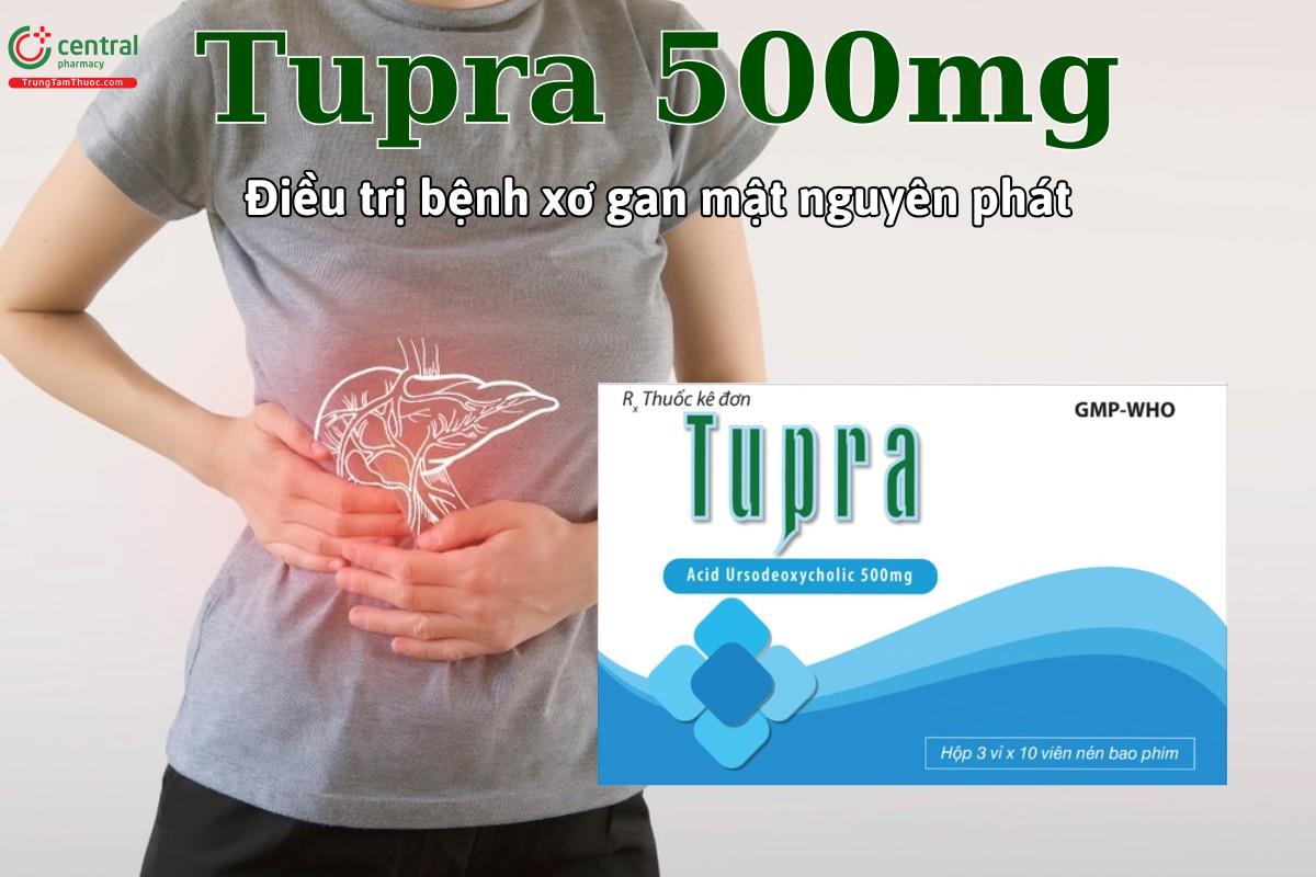 Thuốc Tupra 500mg điều trị bệnh xơ gan mật nguyên phát