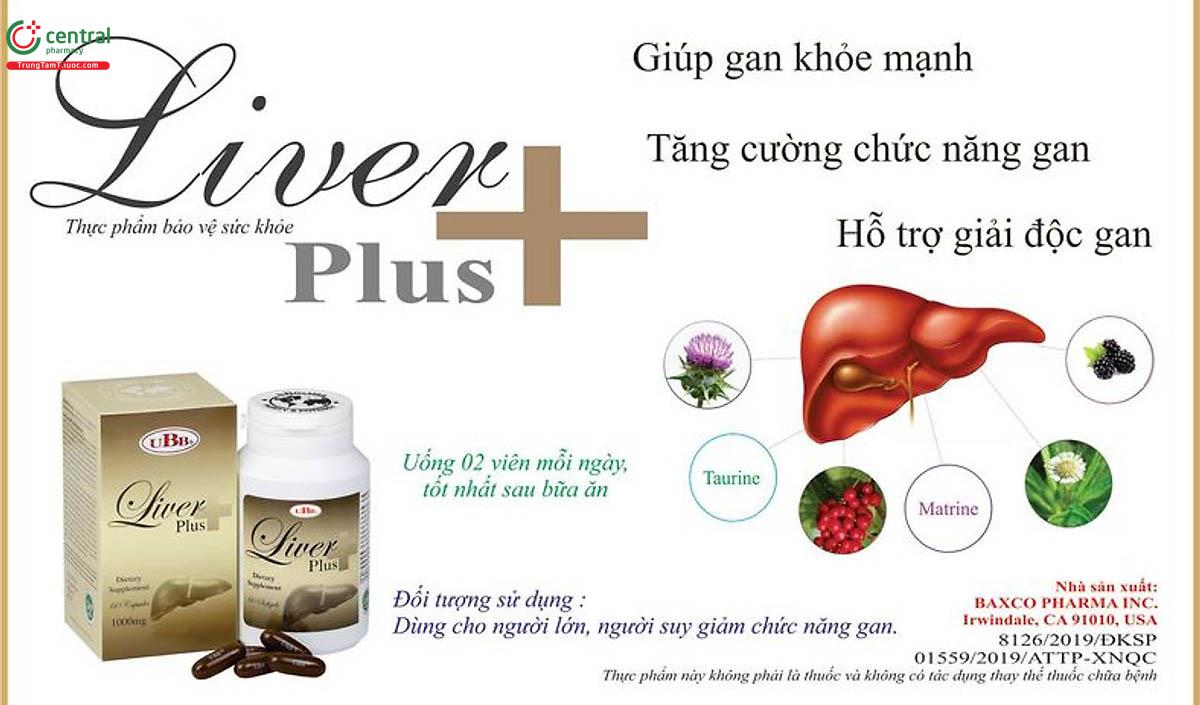 UBB Liver Plus giúp tăng cường chức năng gan