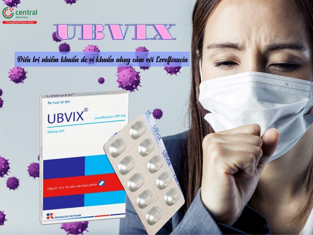 Thuốc Ubvix trị viêm phổi, viêm bàng quang, da , mô mềm