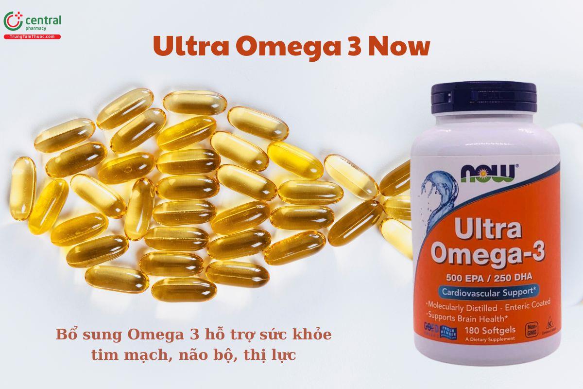 Ultra Omega-3 Now - Tăng cường sức khỏe tim mạch, não bộ, mắt