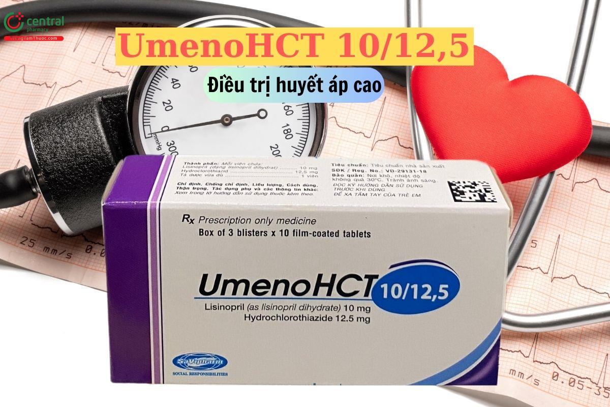 Thuốc UmenoHCT 10/12,5 điều trị tăng huyết áp vừa và nhẹ