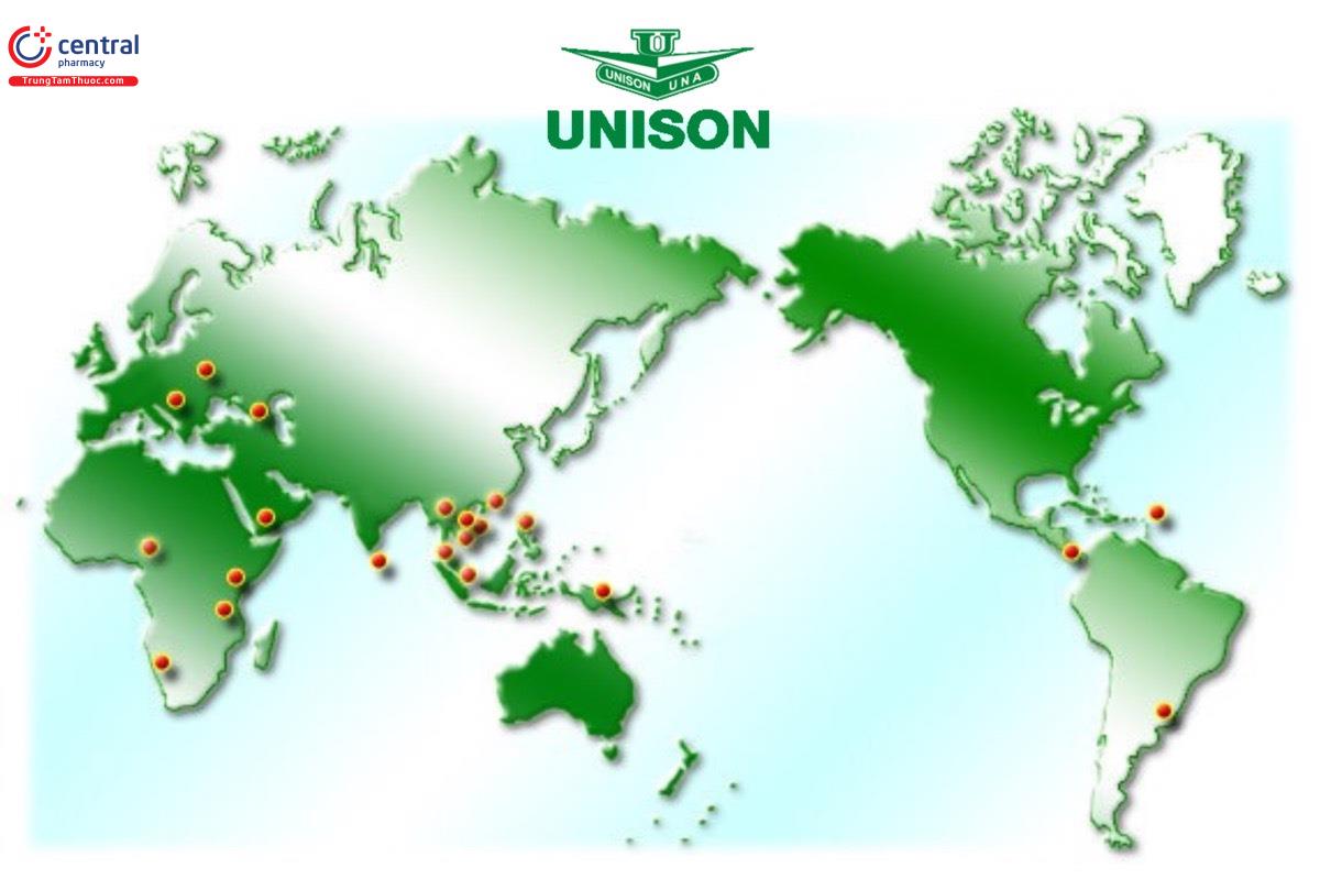 Hiện diện toàn cầu Unison Laboratories  