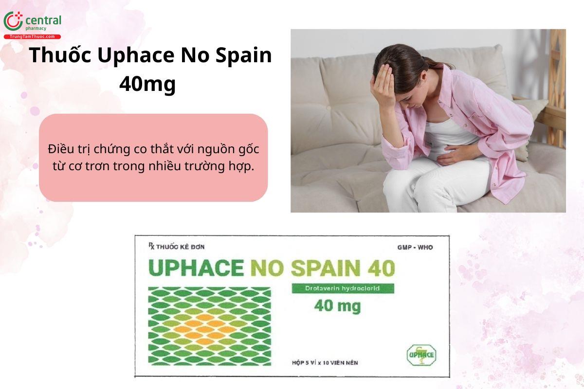 Chỉ định của thuốc Uphace No Spain 40mg