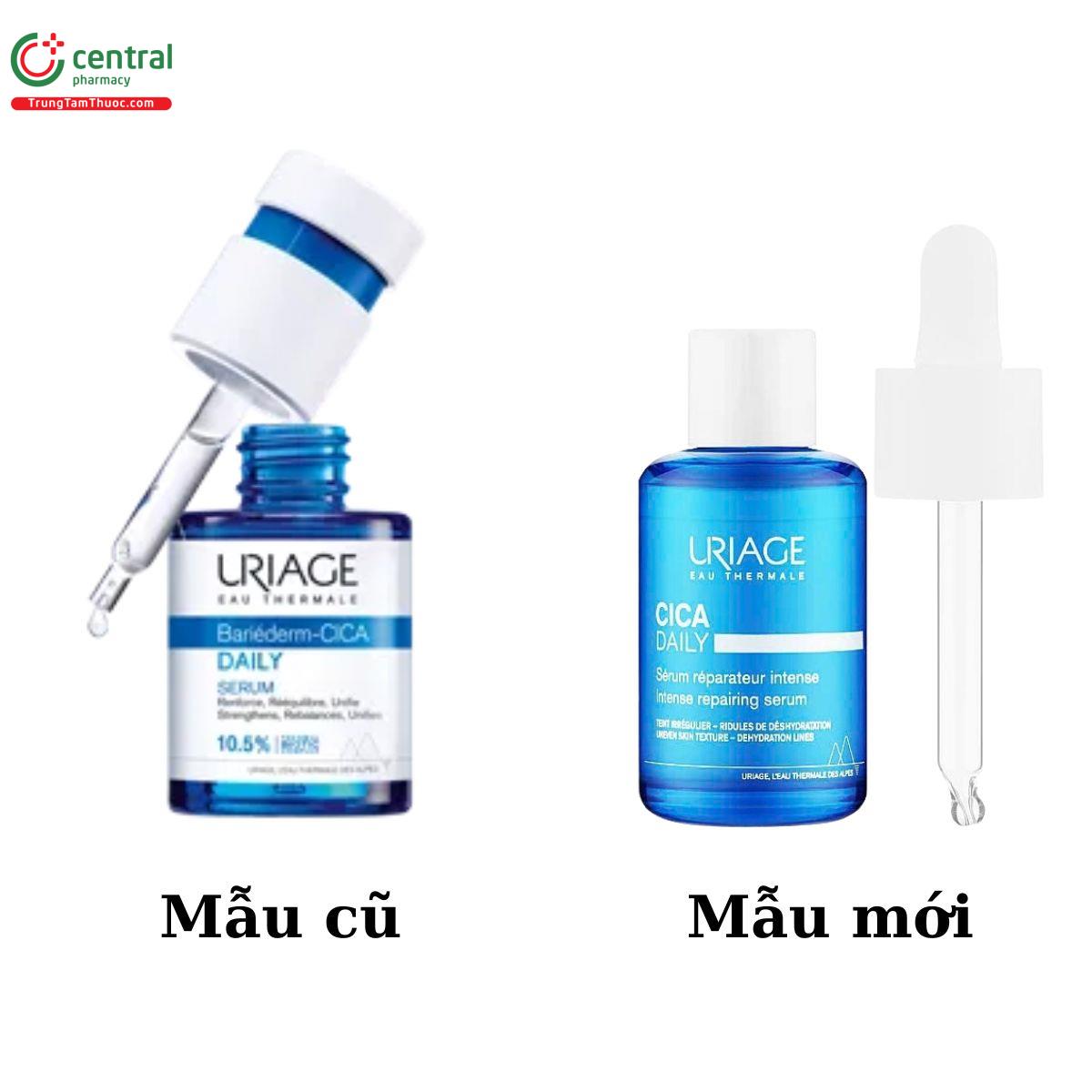 Uriage Bariederm Cica Daily Serum cũ - mới