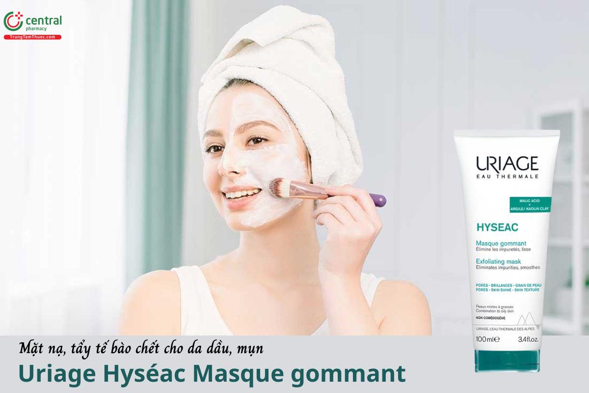 Uriage Hyseac Masque gommant - Mặt nạ, tẩy tế bào chết cho da dầu, mụn