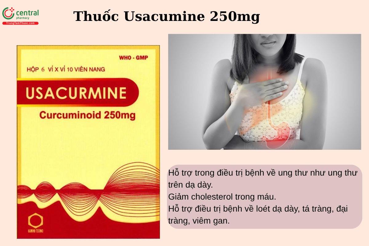 Chỉ định của thuốc Usacumine 250mg