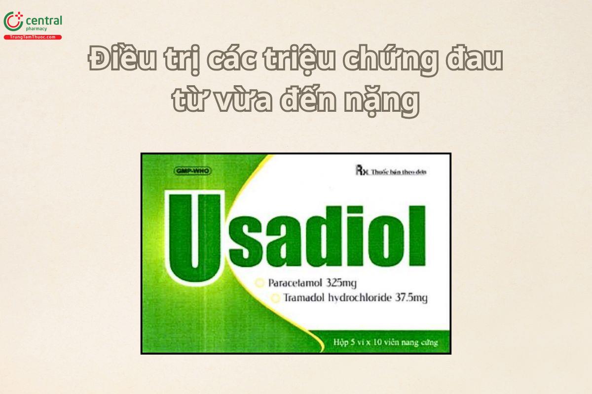 Thuốc Usadiol 325/37,5mg điều trị cơn đau từ mức độ trung bình đến nặng