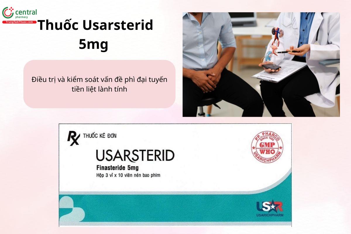Chỉ định của thuốc Usarsterid 5mg