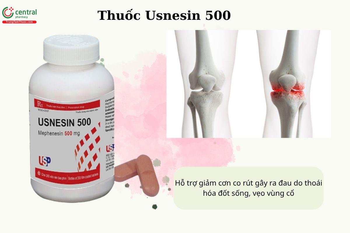 Chỉ định của thuốc Usnesin 500