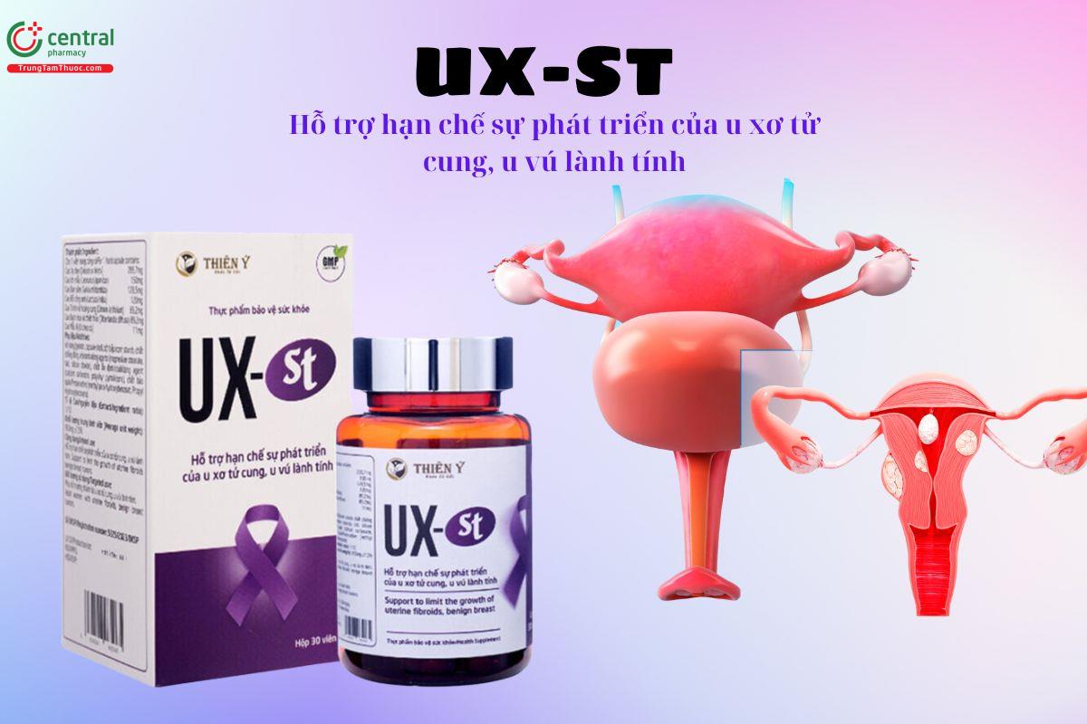 UX-ST - Hỗ trợ hạn chế sự phát triển của u xơ tử cung, u vú lành tính