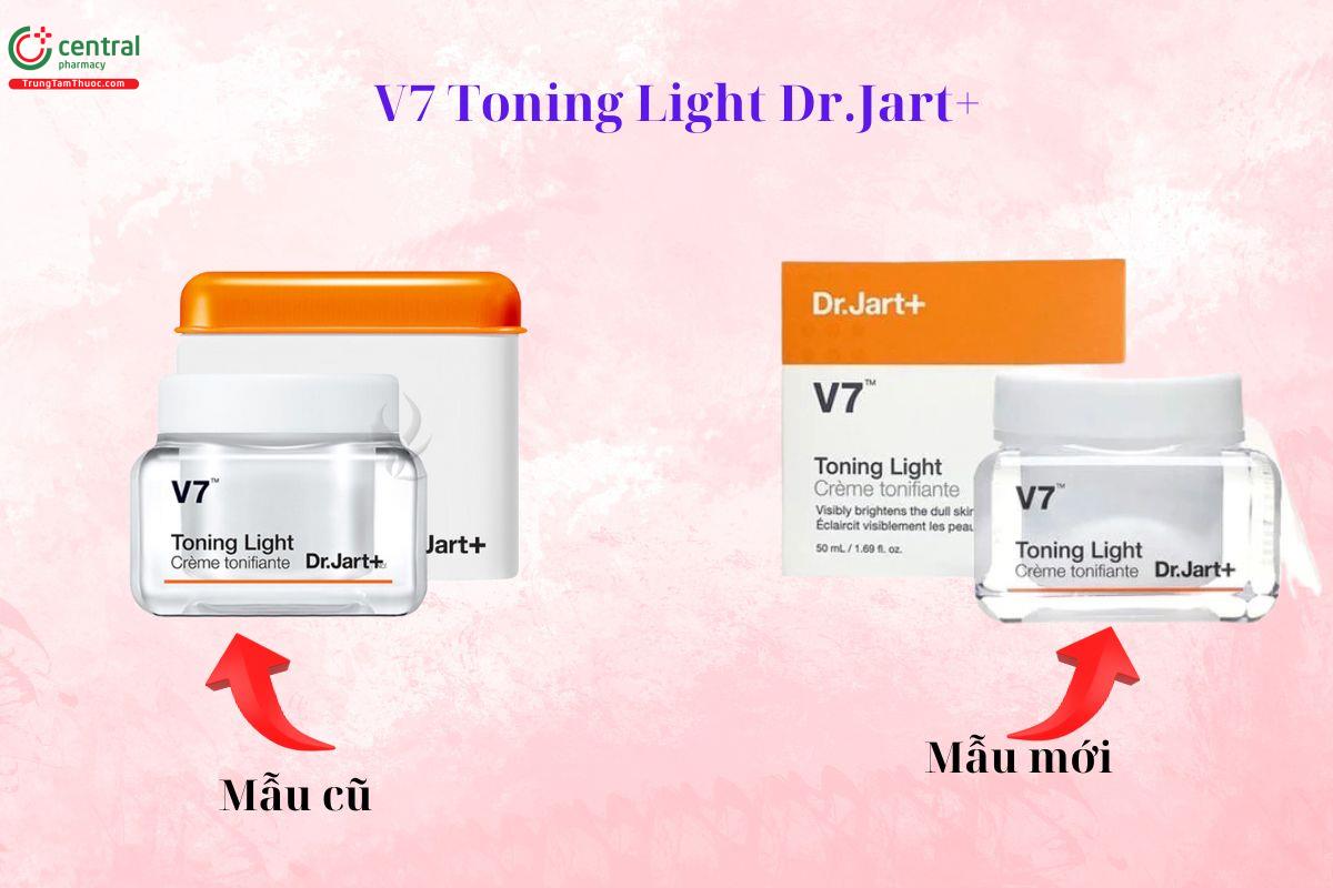 Kem dưỡng V7 Toning Light Dr.Jart+ mẫu mới và cũ