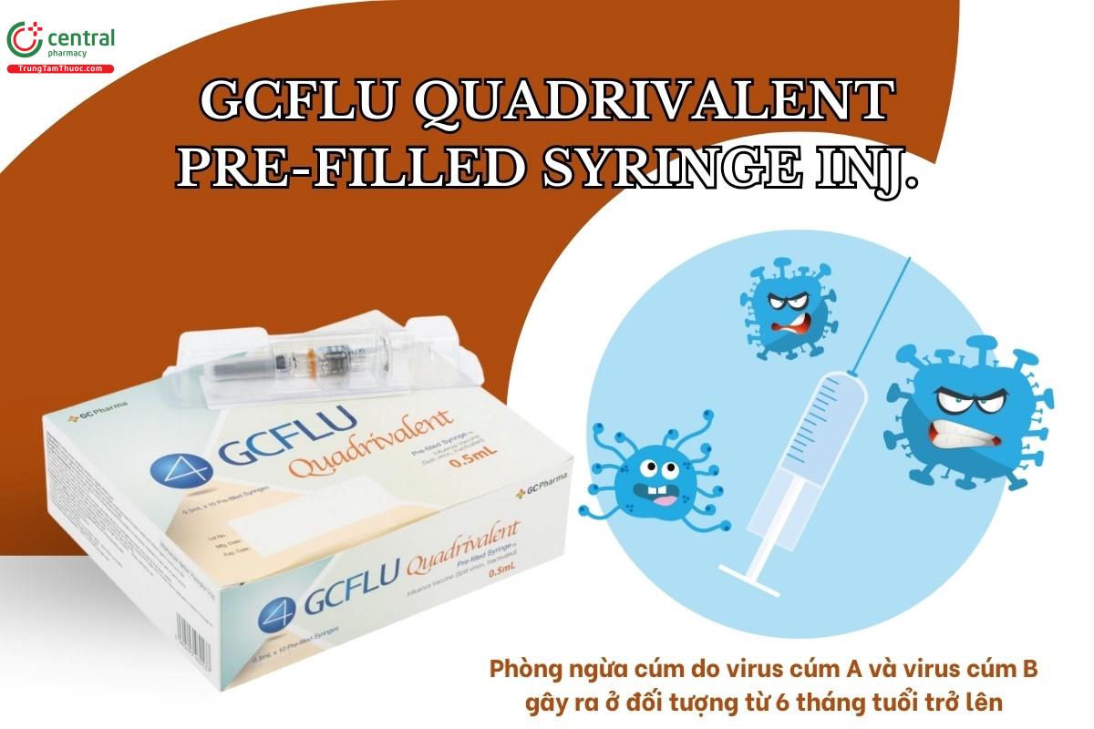 Chỉ định của Vắc xin GCFlu Quadrivalent Pre-filled Syringe inj.