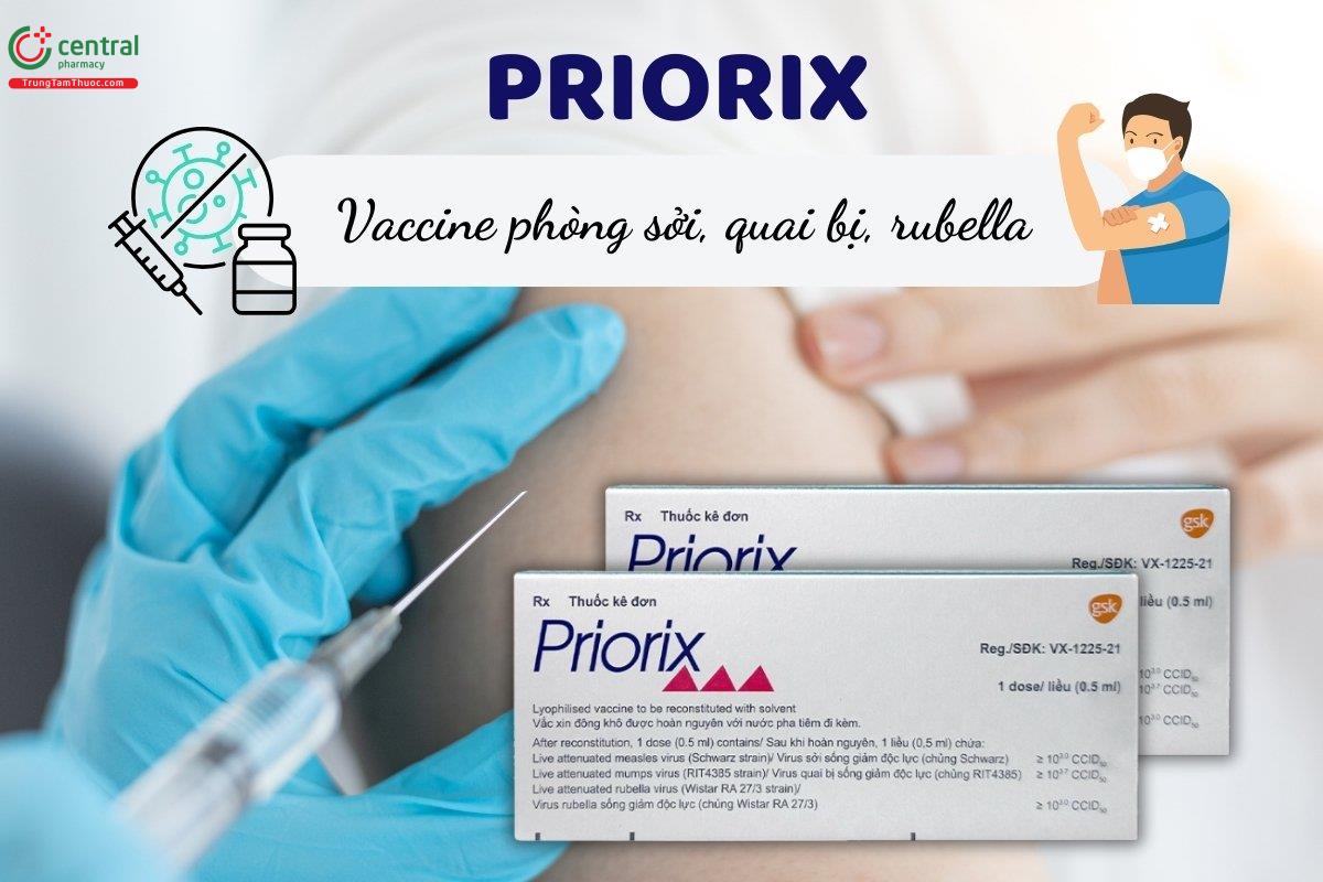 Vắc xin phòng sởi - quai bị - rubella Priorix