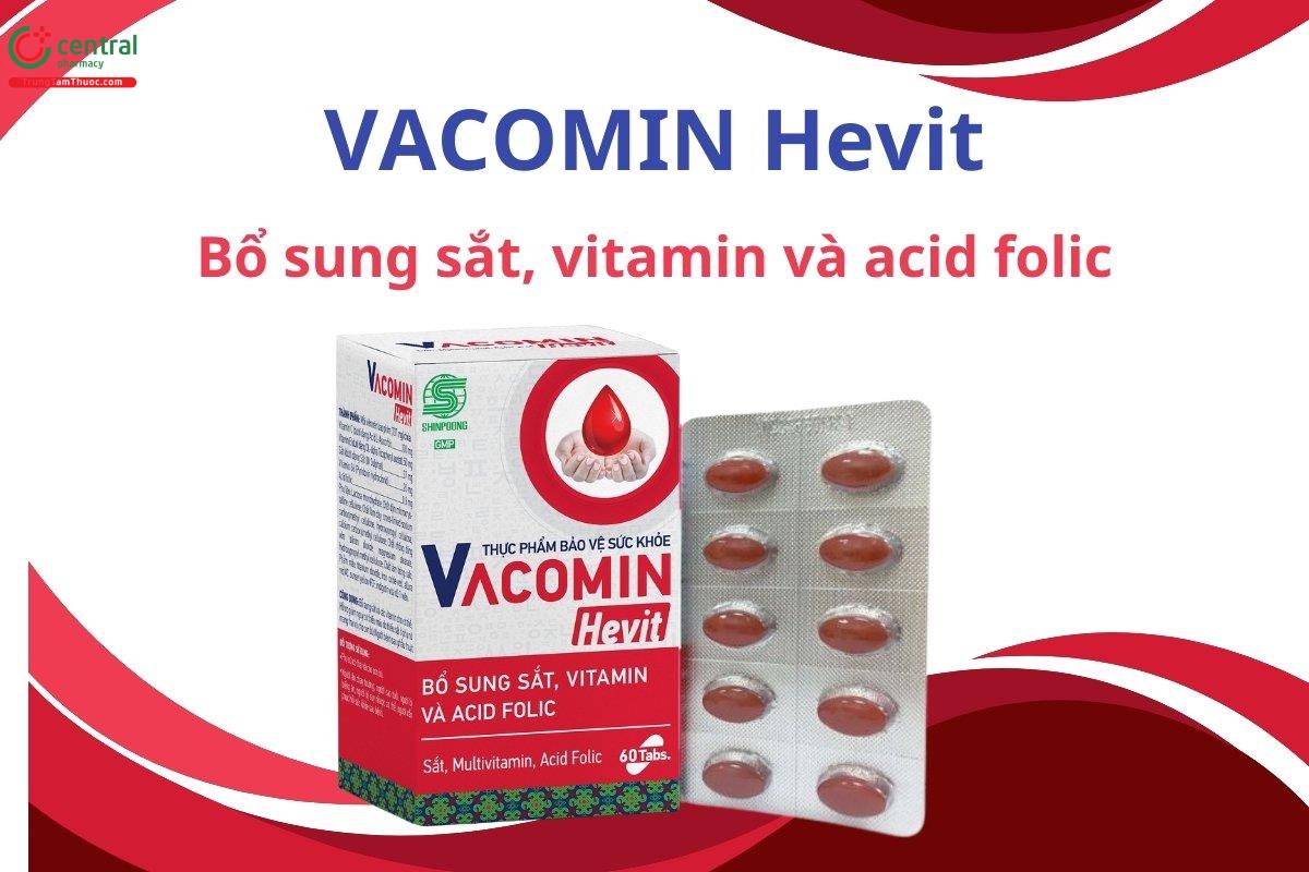 Vacomin hevit bổ sung sắt và vitamin