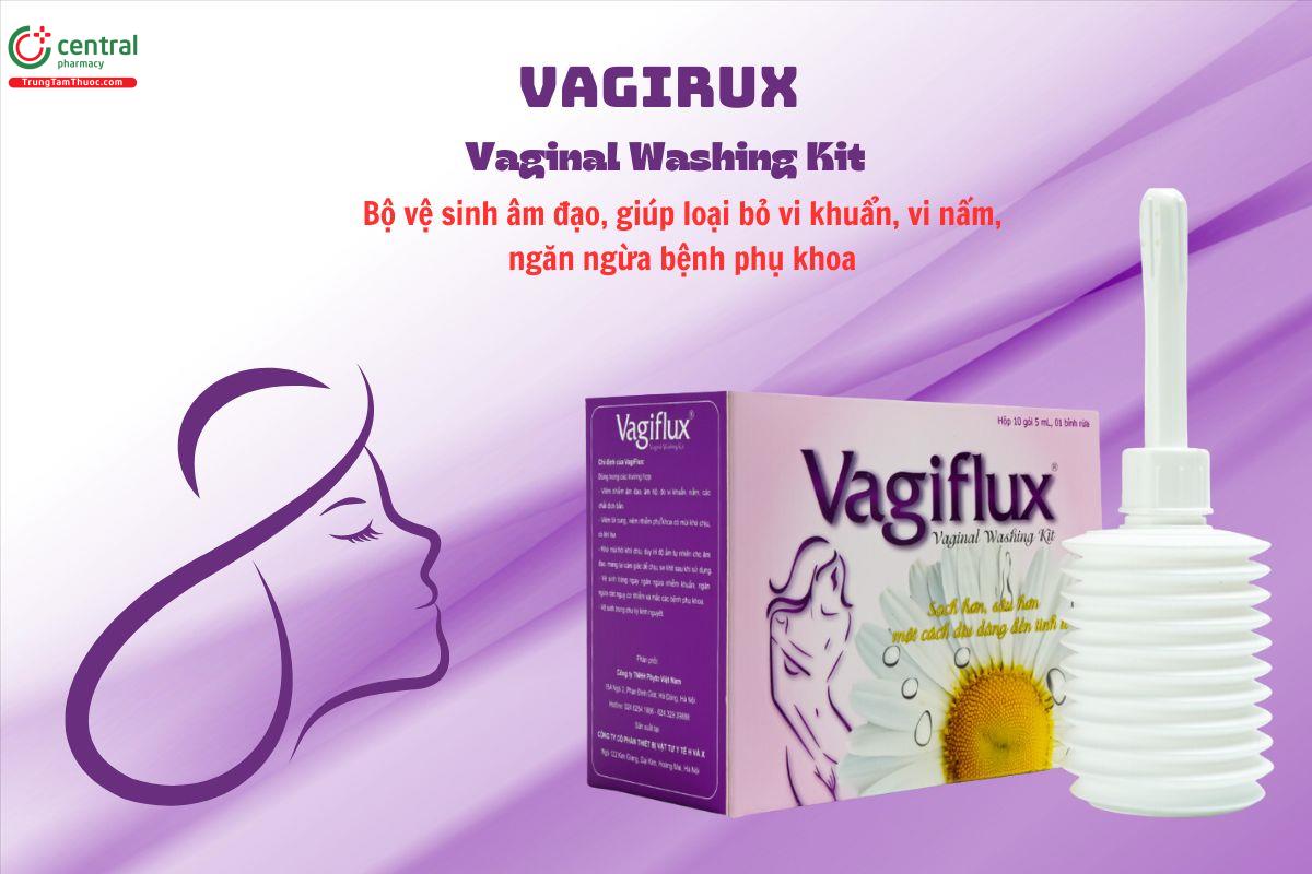 Bộ vệ sinh phụ nữ Vagirux Vaginal Washing Kit ngừa viêm nhiễm âm đạo