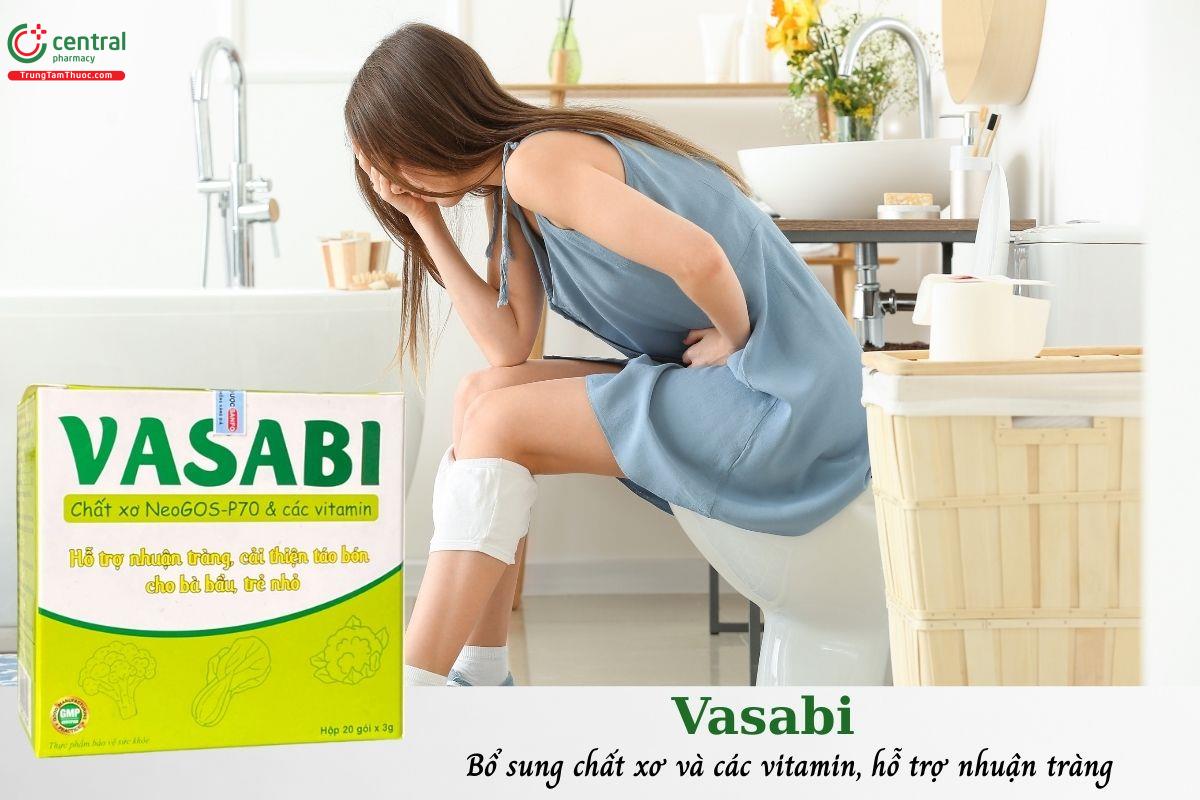 Vasabi bổ sung chất xơ, hỗ trợ nhuận tràng, cải thiện tình trạng táo bón
