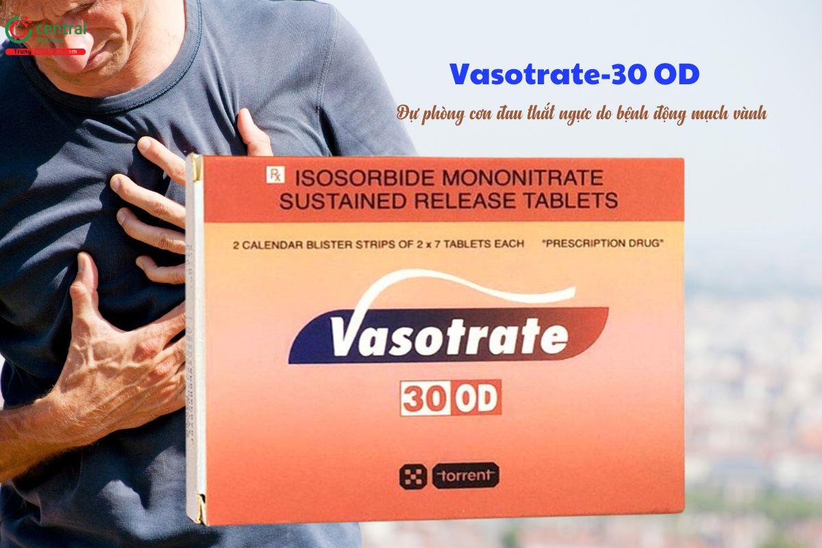 Thuốc Vasotrate-30 OD - Dự phòng cơn đau thắt ngực