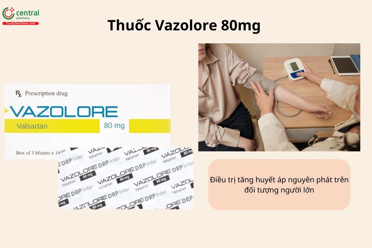 Chỉ định của thuốc Vazolore 80mg