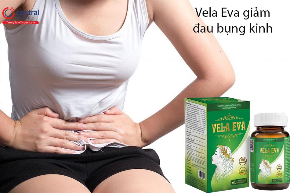 Vela Eva hỗ trợ giảm đau bụng kinh