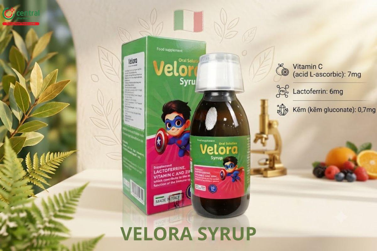 Velora Syrup giúp tăng sức đề kháng cho trẻ em, ngăn ngừa ốm vặt