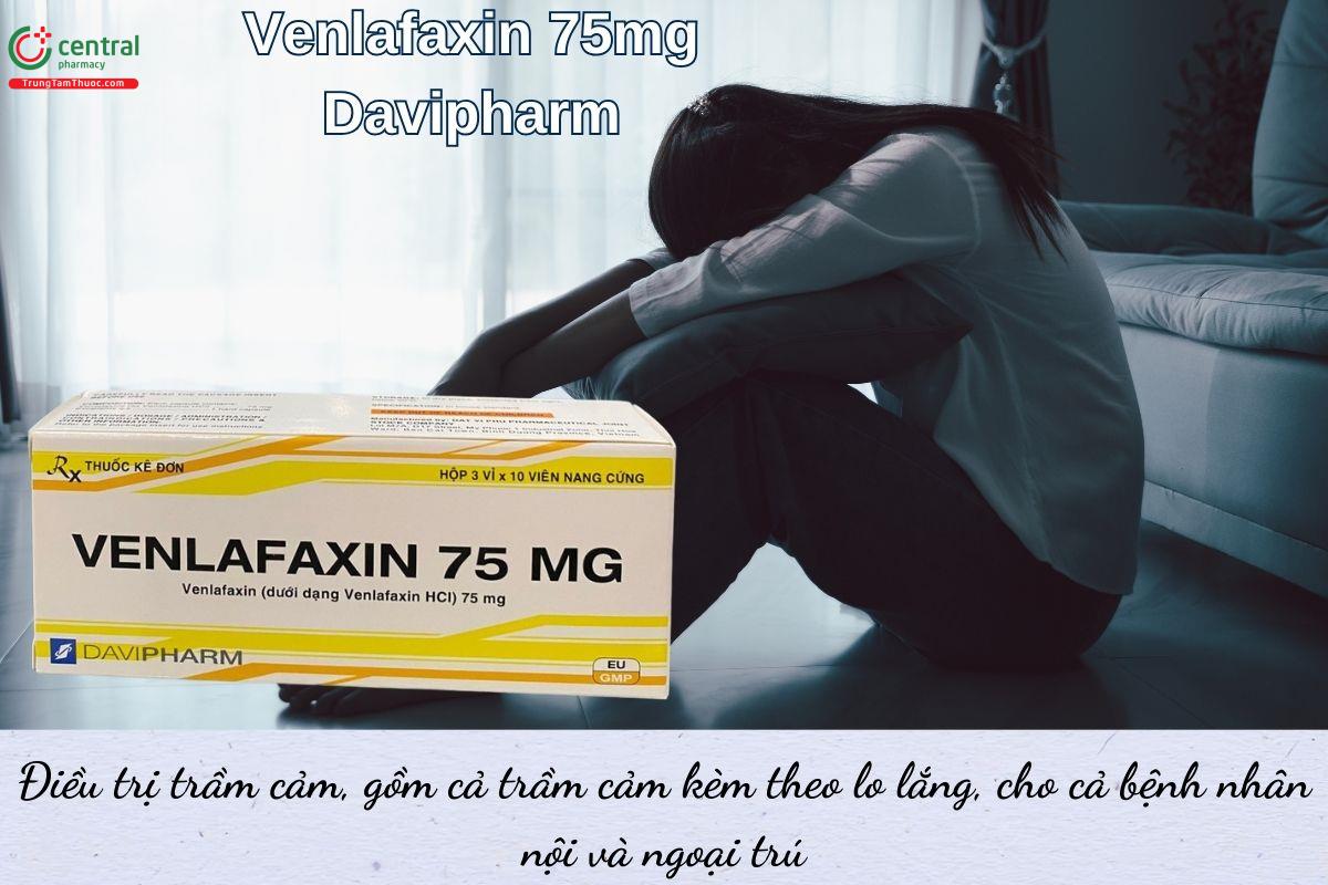  Venlafaxin 75mg Davipharm - Thuốc điều trị trầm cảm 