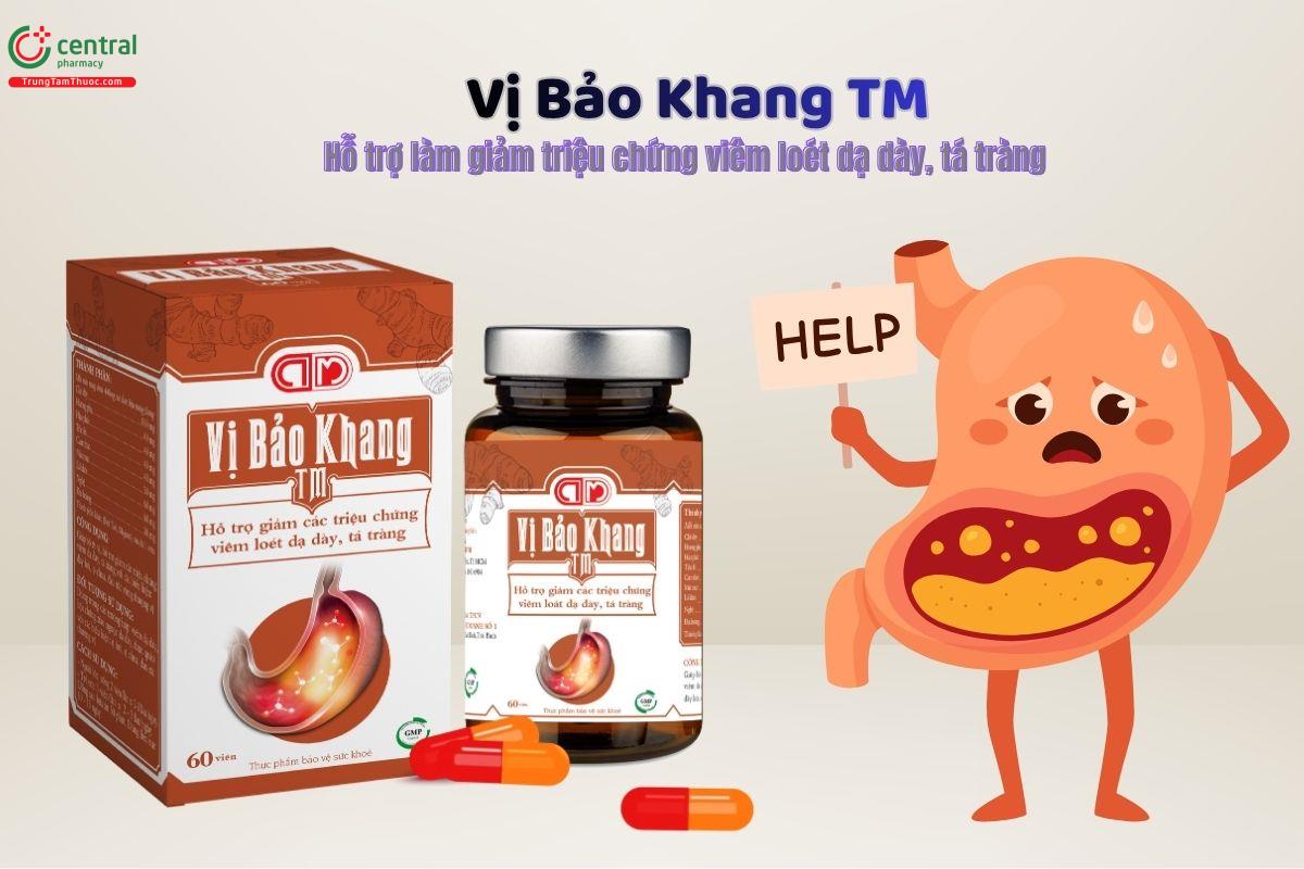 Vị Bảo Khang TM - Hỗ trợ làm giảm viêm loét dạ dày, tá tràng