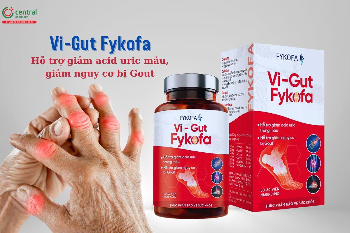 Vi-Gut Fykofa ngăn ngừa nguy cơ mắc bệnh Gout, giảm acid uric