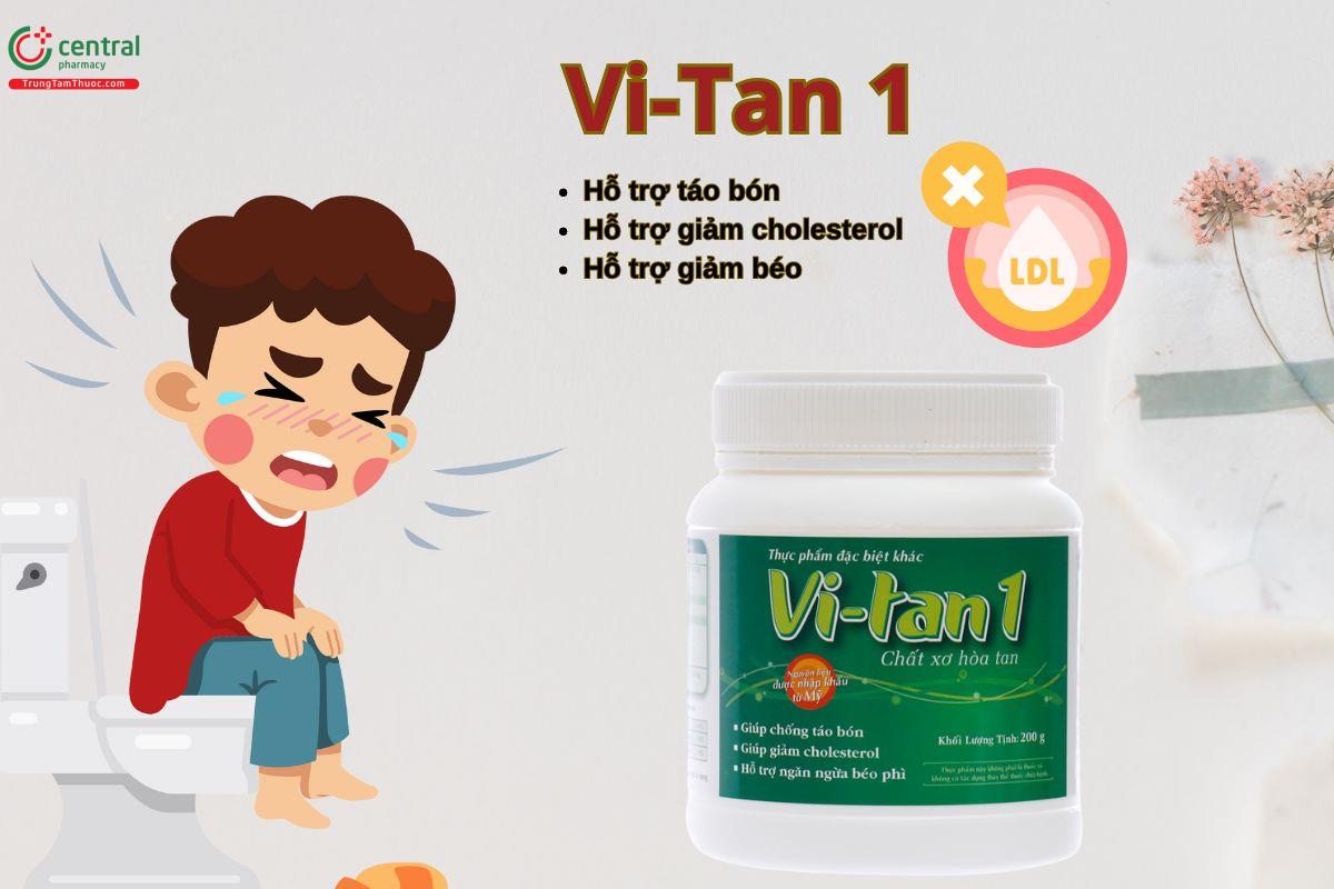 Vi-Tan 1 - Hỗ trợ giảm táo bón, ngăn ngừa béo phì