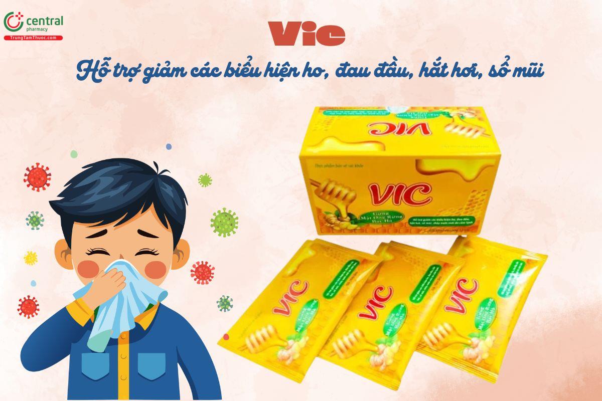 Vic giúp giảm ho, hắt hơi, sổ mũi, đau đầu do cảm lạnh gây ra