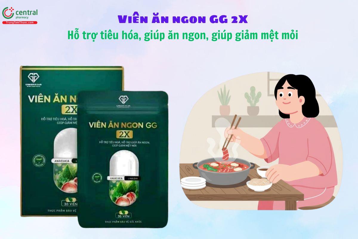 Viên Ăn Ngon GG 2X - Kích thích ăn ngon miệng, giảm mệt mỏi