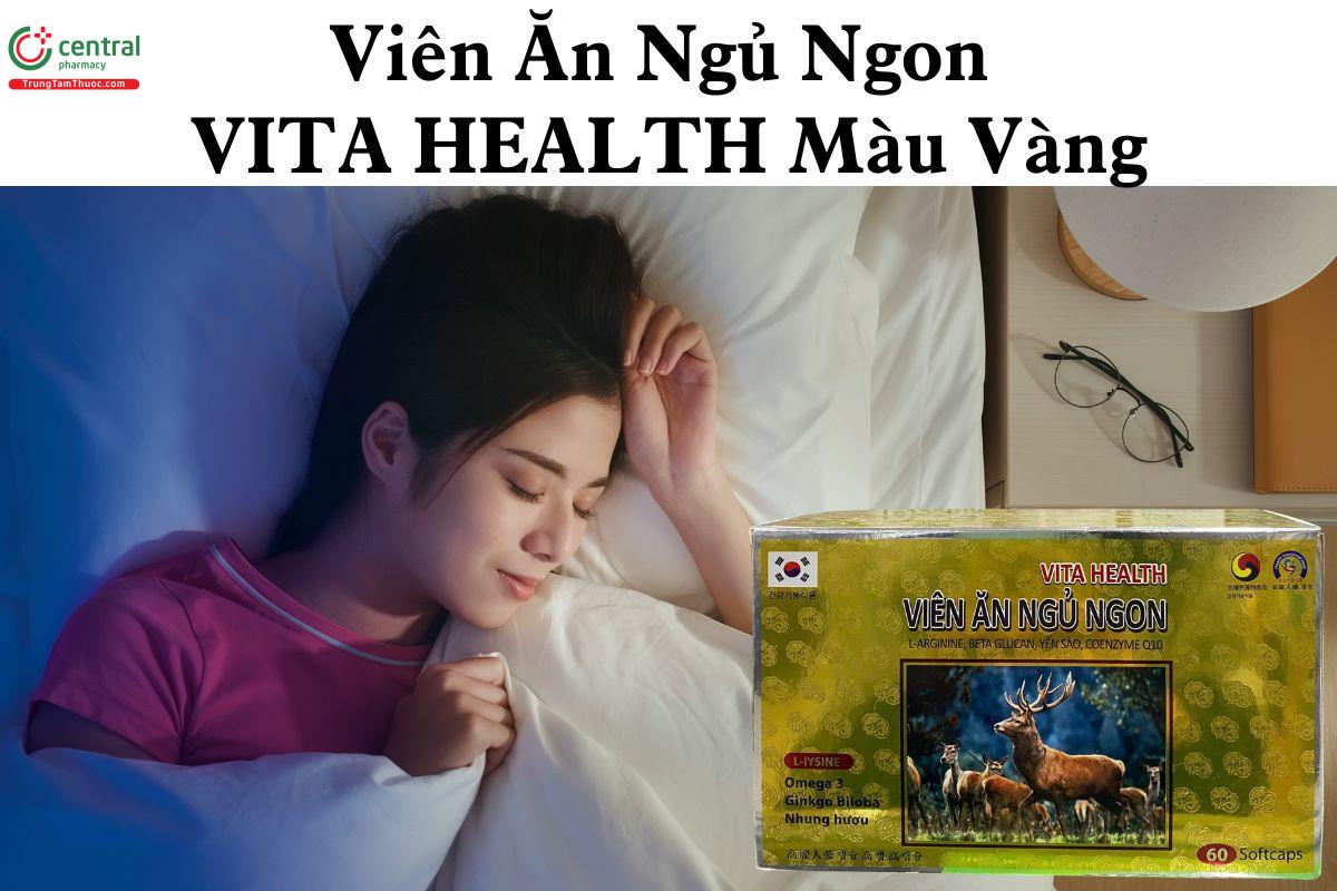 Viên Ăn Ngủ Ngon VITA HEALTH Màu Vàng - Giúp nâng cao sức đề kháng