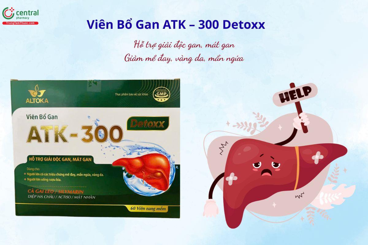 Viên Bổ Gan ATK - 300 Detoxx - Giải độc gan, tăng chức năng gan