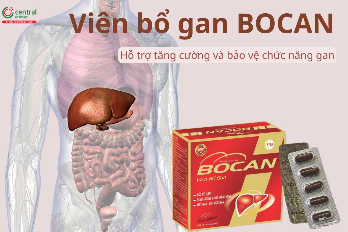 Viên bổ gan BOCAN hỗ trợ tăng cường và bảo vệ chức năng gan