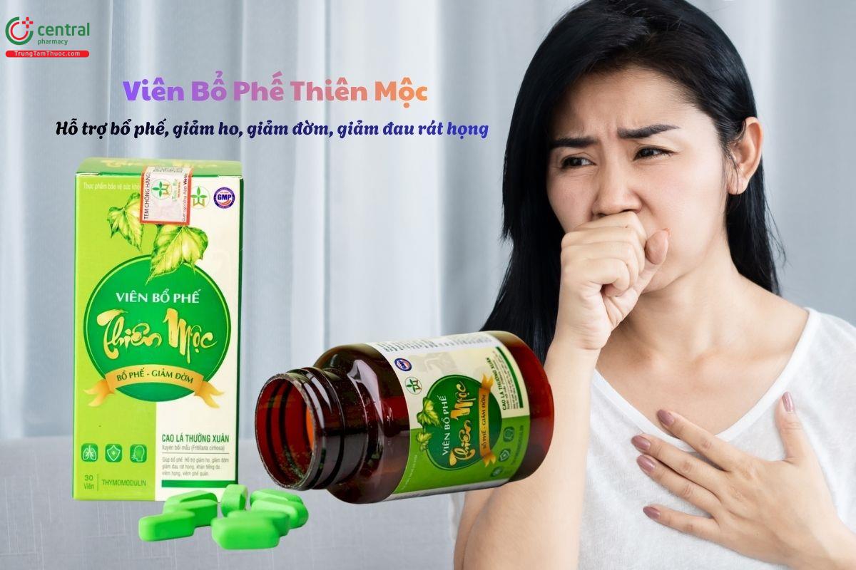 Viên Bổ Phế Thiên Mộc - Bổ phê, giảm ho, giảm đờm