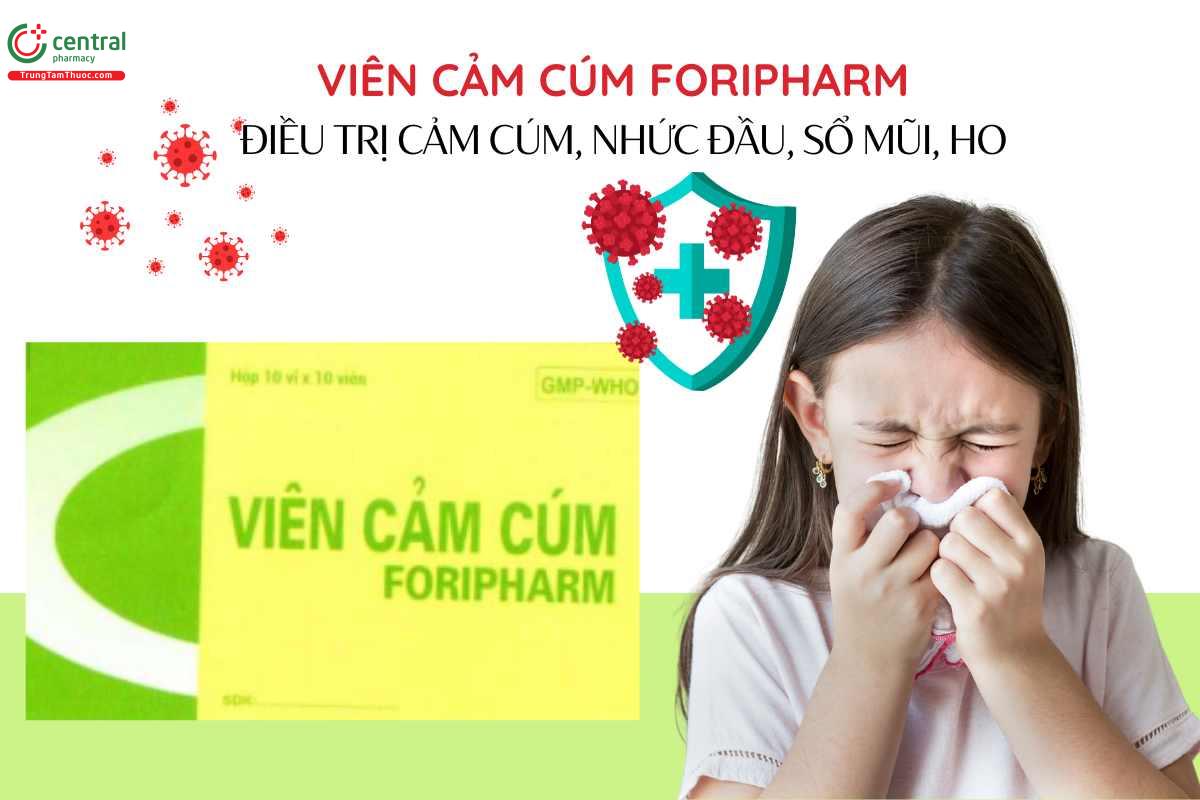 Chỉ định của Viên cảm cúm Foripharm