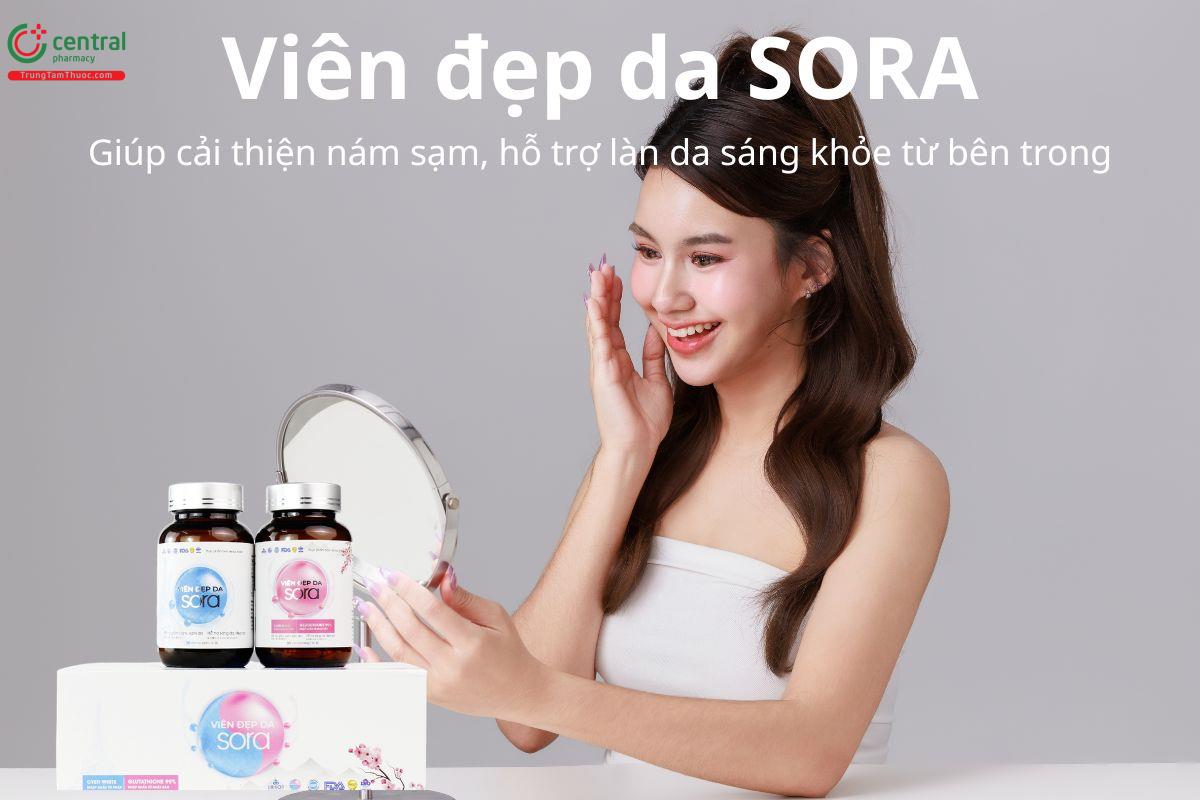 Viên đẹp da SORA cải thiện nám sạm, giúp da sáng khỏe từ bên trong