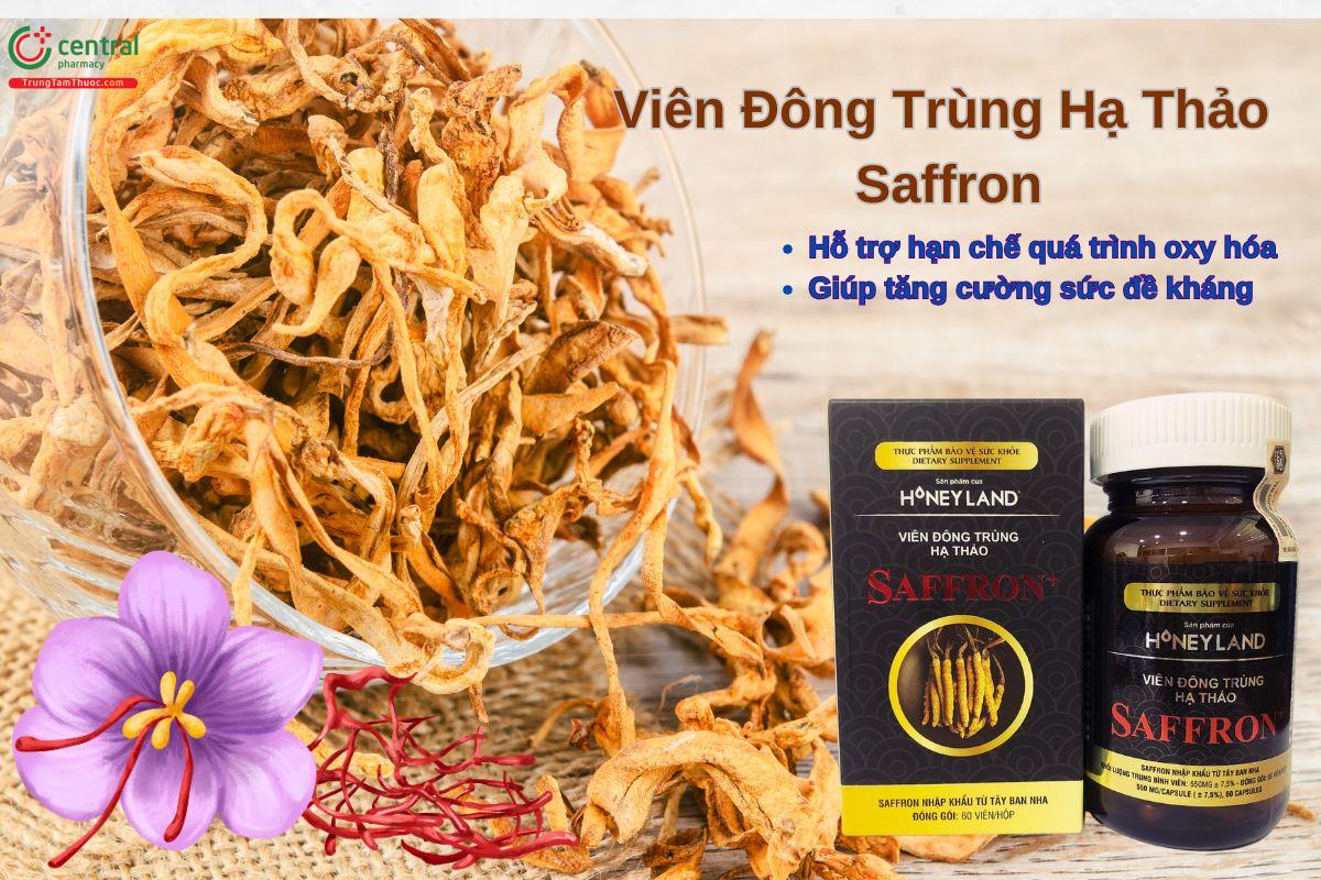 Viên Đông Trùng Hạ Thảo Saffron bồi bổ sức khoẻ, tăng cường sức đề kháng