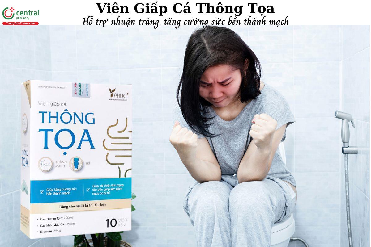  Viên Giấp Cá Thông Tọa - hỗ trợ nhuận tràng, giảm biểu hiện và nguy cơ mắc bệnh trĩ 