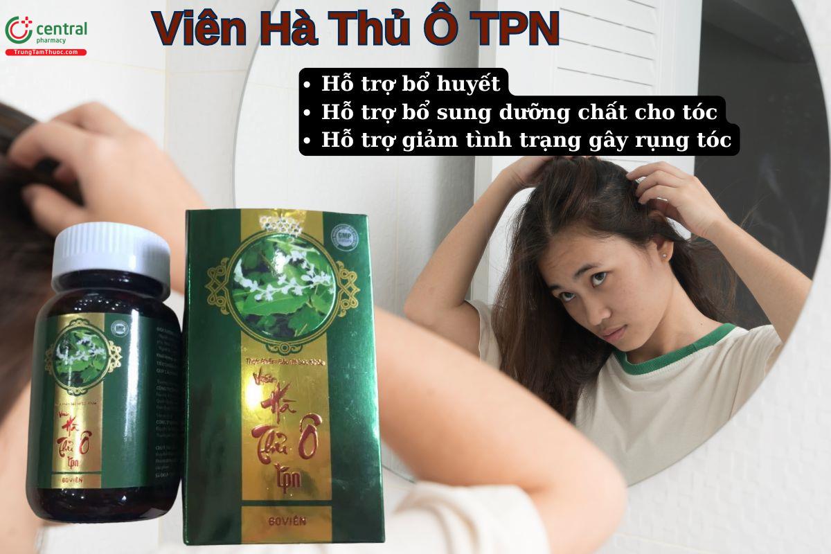 Viên Hà Thủ Ô TPN giúp bổ huyết, bổ sung dưỡng chất cho tóc giúp tóc chắc khoẻ