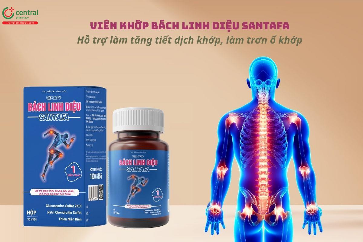 Viên Khớp Bách Linh Diệu Santafa - Giảm đau khớp, cứng khớp