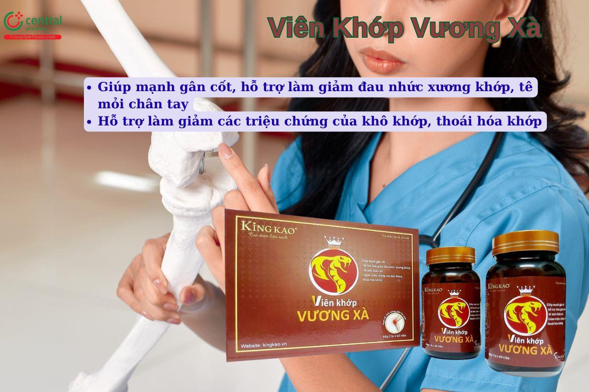Viên Khớp Vương Xà giúp giảm đau nhức xương khớp