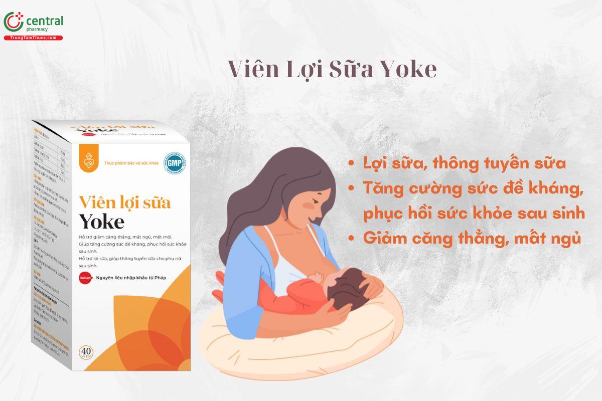 Viên Lợi Sữa Yoke giúp thông tuyến sữa, phục hồi sức khỏe sau sinh