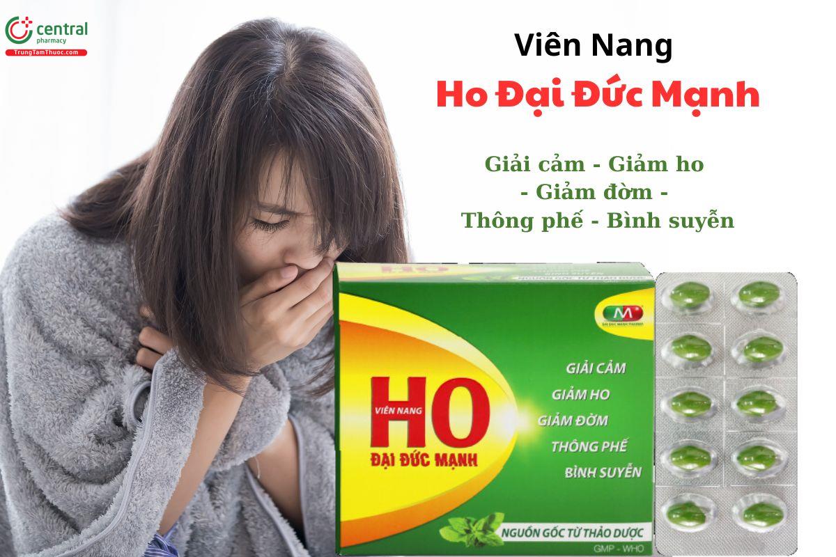 Viên Nang Ho Đại Đức Mạnh - Hỗ trợ giảm ho, giảm đờm, giải cảm