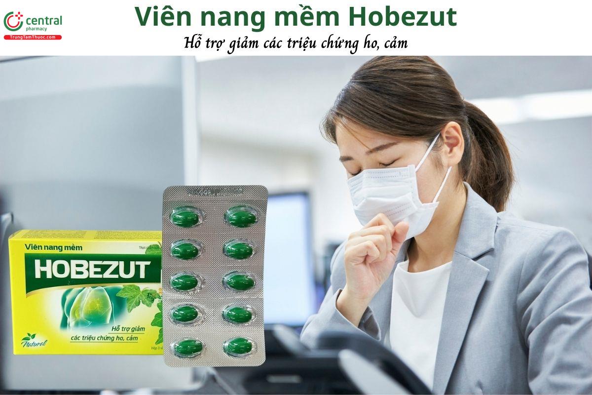 Viên nang mềm Hobezut - Hỗ trợ giảm triệu chứng ho, cảm