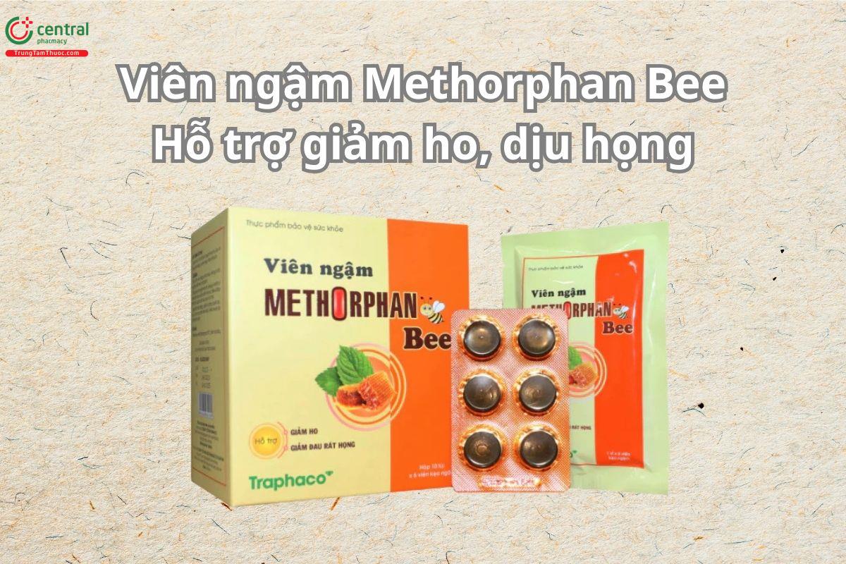 Thuốc Viên ngậm Methorphan Bee hỗ trợ giảm ho, dịu họng, giảm đau rát
