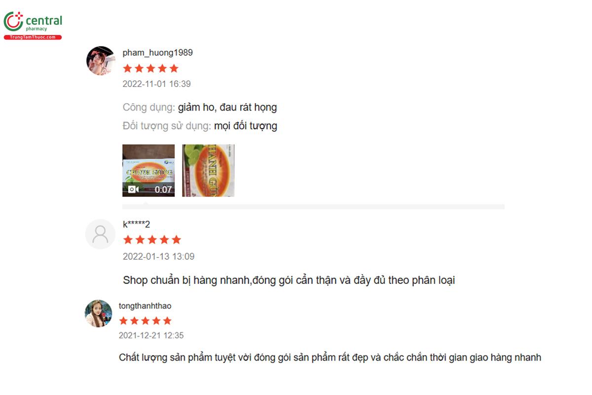 Review của khách hàng