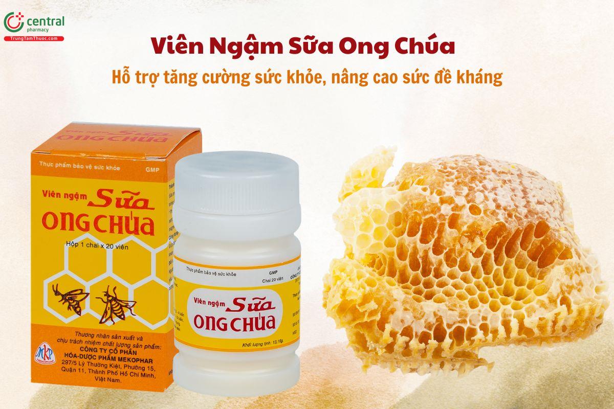 Viên Ngậm Sữa Ong Chúa Mekophar tăng cường sức khỏe, sức đề kháng