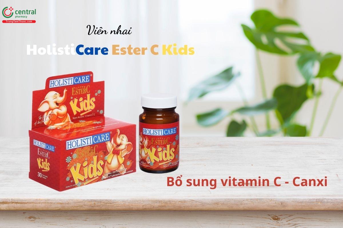 HolistiCare Ester C Kids bổ sung vitamin C và Canxi