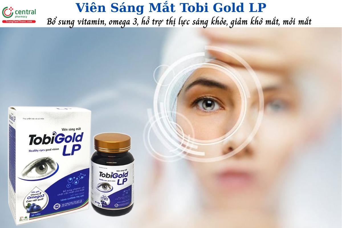 Viên Sáng Mắt Tobi Gold LP - Hỗ trợ giảm mỏi mắt, tăng cường thị lực